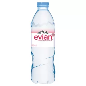 Evian natürliches stilles Mineralwasser – 0,5 l