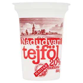 Nádudvari Sauerrahm mit Milchsäurebakterien 20 % – 330 g