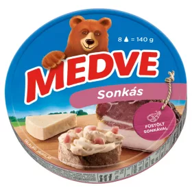   Medve Schinken Streichfähiger, Halbfetter Schmelzkäse - 8 x 17,5 g (140 g)