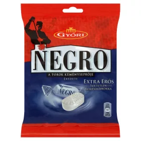   Győri Negro Extra Stark Füllungsfreie Hartbonbons – 159 g